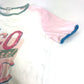Chanel P55821 Coco Cuba Pakaian Tops Logo T-Shirt Lengan Pendek Kapas Wanita Pink