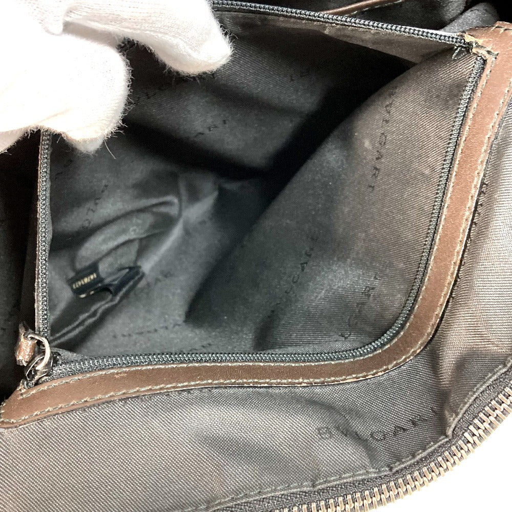 BVLGARI Weekend Logo Bag Vertical Tote Bag Shoulder Bag PVC/Leather Unisex Gray