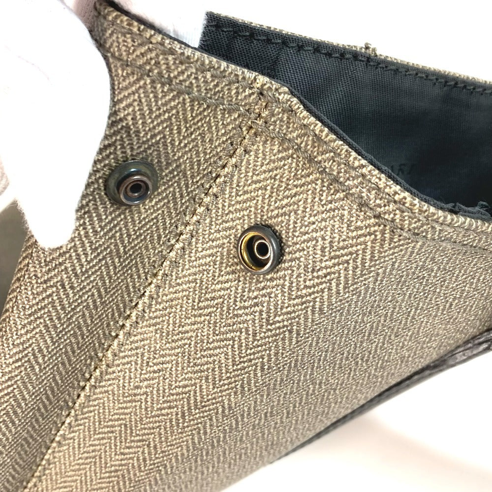 BVLGARI Weekend Logo Bag Vertical Tote Bag Shoulder Bag PVC/Leather Unisex Gray