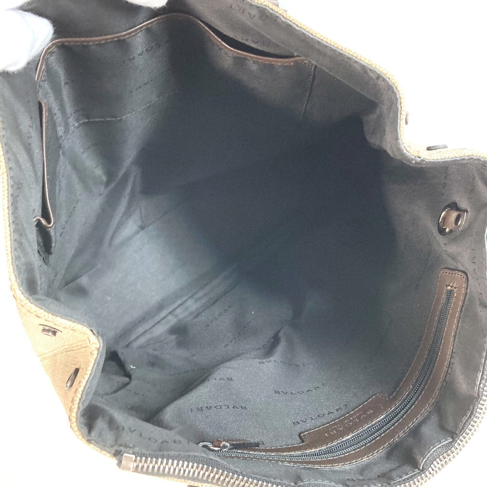 BVLGARI Weekend Logo Bag Vertical Tote Bag Shoulder Bag PVC/Leather Unisex Gray