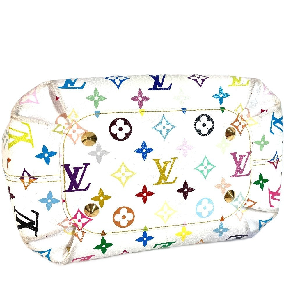 Louis Vuitton M40307 Monogram Multicolor Annie Mm Annie Mm Handbag Bag W Chain Bag Bag Bag Monogram Multicolor Canvas Women's White