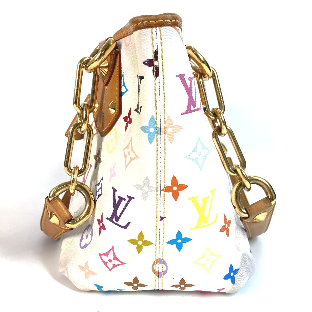 Louis Vuitton M40307 Monogram Multicolor Annie Mm Annie Mm Handbag Bag W Chain Bag Bag Bag Monogram Multicolor Canvas Women's White