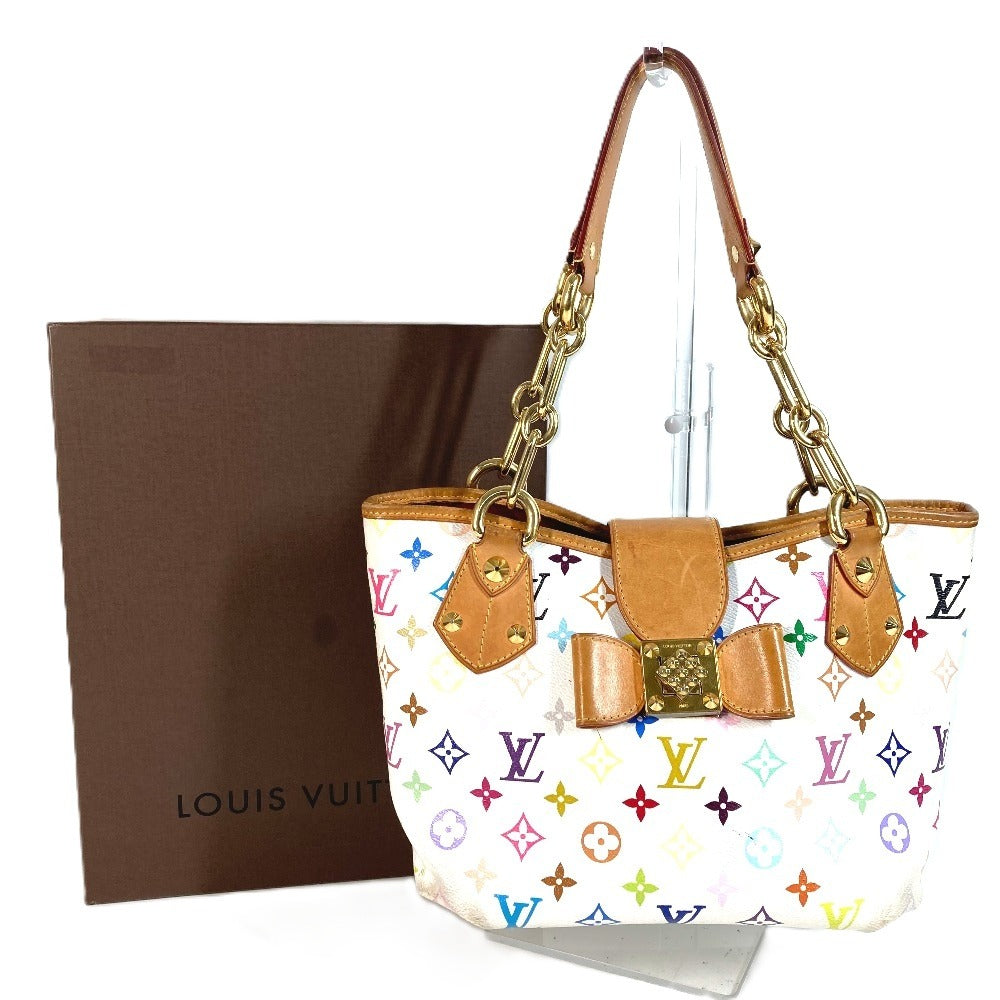 Louis Vuitton M40307 Monogram Multicolor Annie Mm Annie Mm Handbag Bag W Chain Bag Bag Bag Monogram Multicolor Canvas Women's White