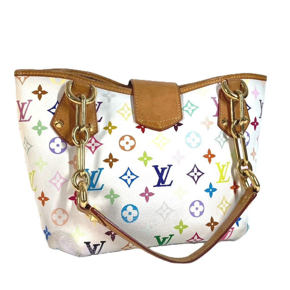 Louis Vuitton M40307 Monogram Multicolor Annie Mm Annie Mm Handbag Bag W Chain Bag Bag Bag Monogram Multicolor Canvas Women's White