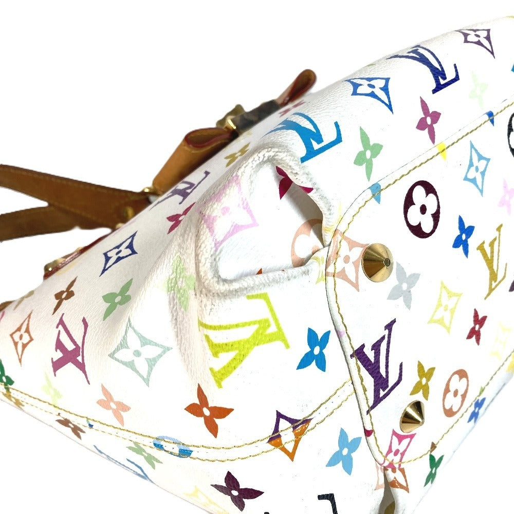 Louis Vuitton M40307 Monogram Multicolor Annie Mm Annie Mm Handbag Bag W Chain Bag Bag Bag Monogram Multicolor Canvas Women's White