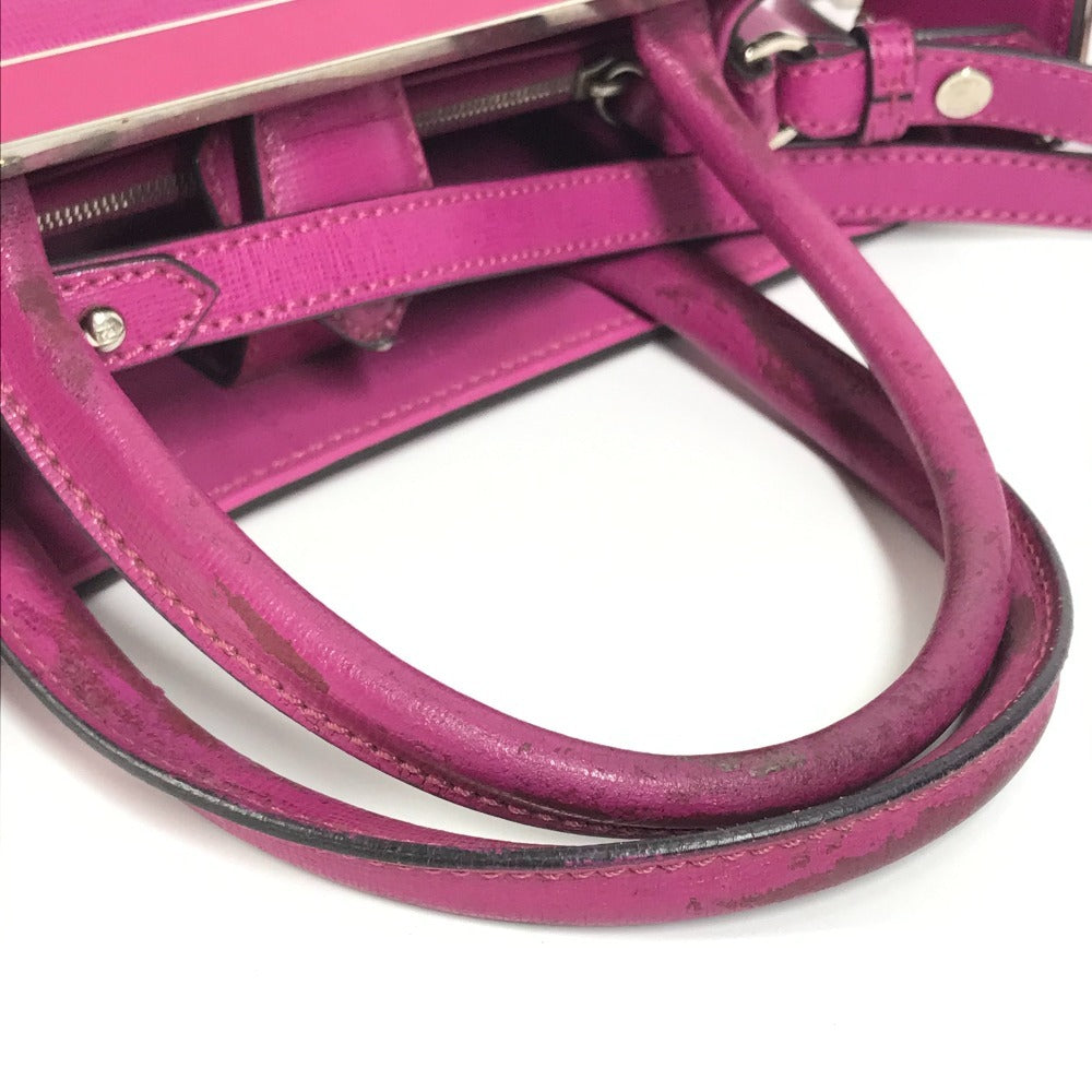 FENDI 8BH253 プチ トゥージュール 2WAYバッグ カバン ショルダーバッグ 斜め掛け ハンドバッグ レザー レディース パープル