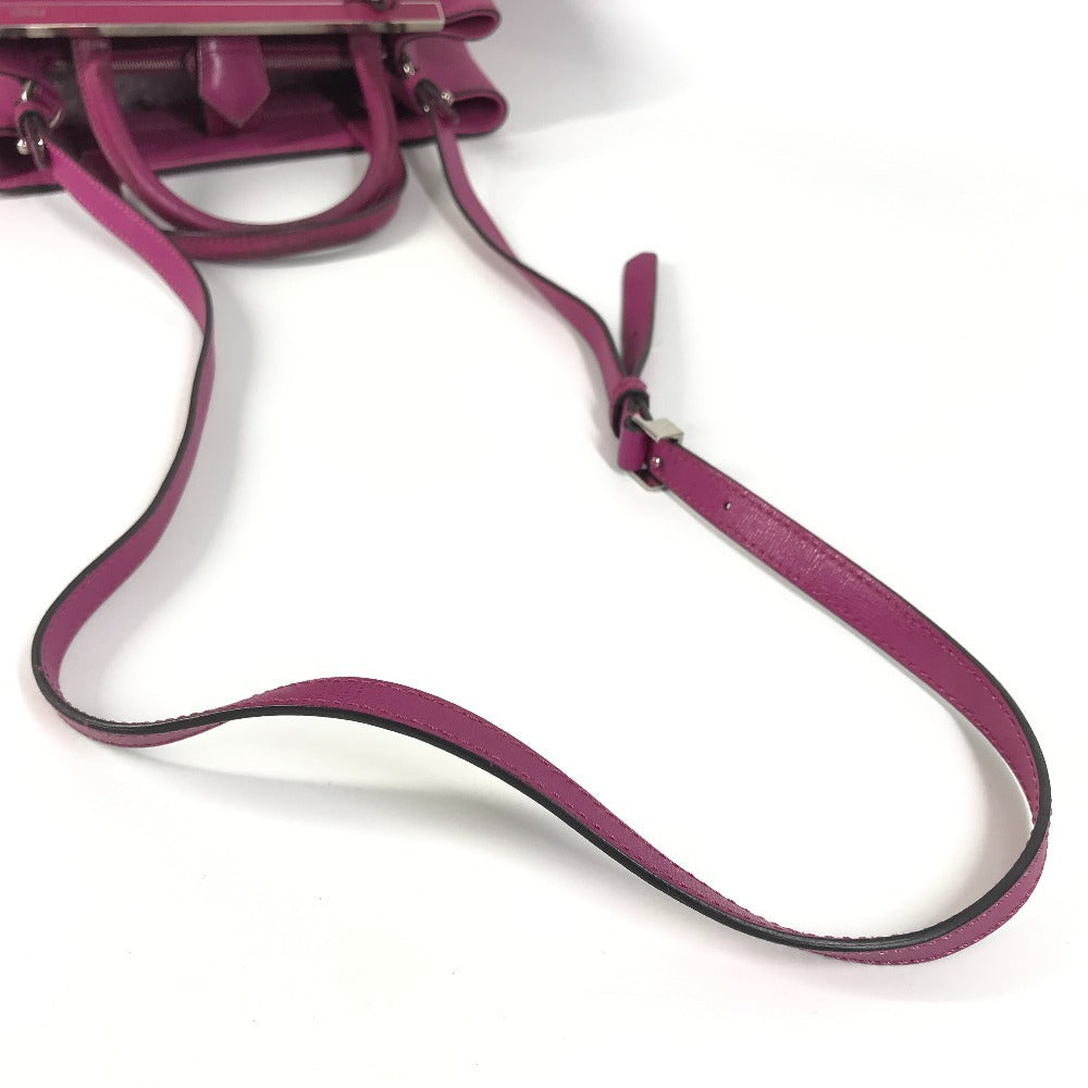 FENDI 8BH253 プチ トゥージュール 2WAYバッグ カバン ショルダーバッグ 斜め掛け ハンドバッグ レザー レディース パープル