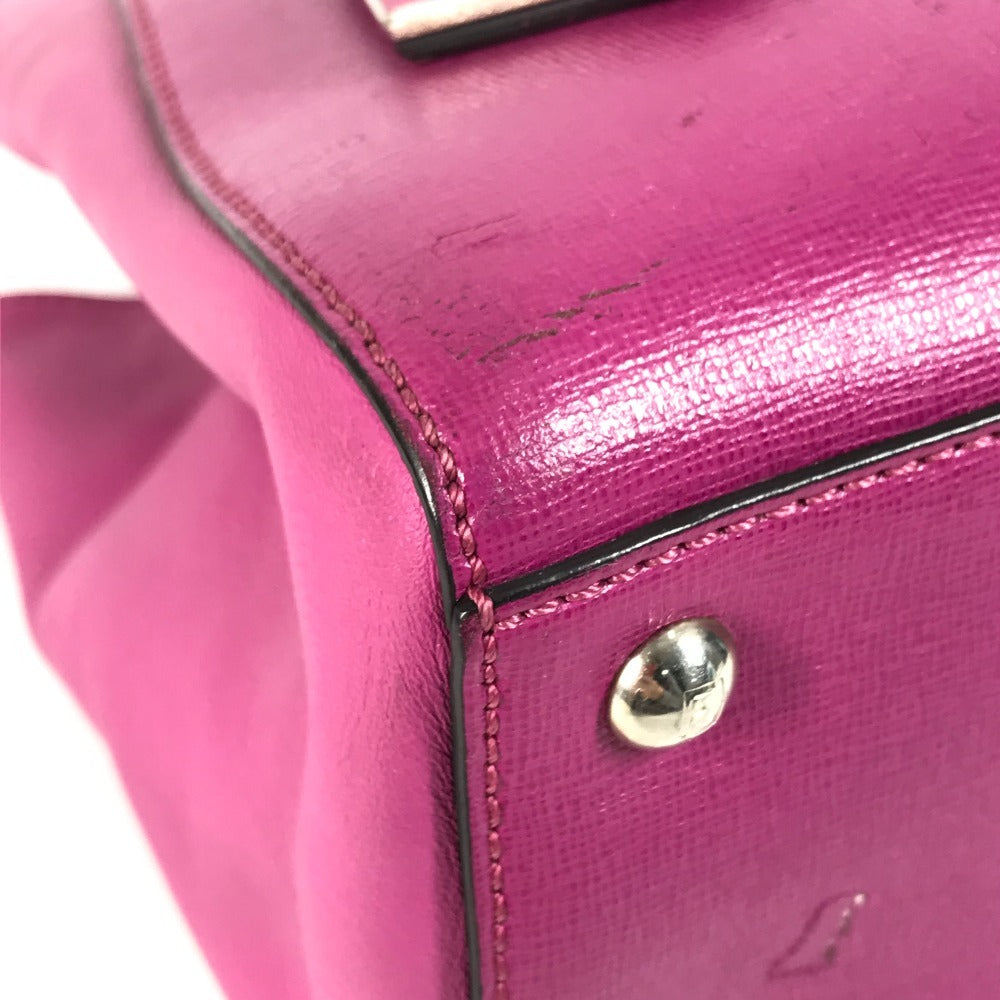 FENDI 8BH253 プチ トゥージュール 2WAYバッグ カバン ショルダーバッグ 斜め掛け ハンドバッグ レザー レディース パープル
