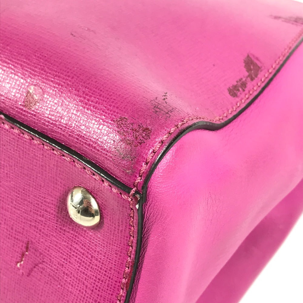 FENDI 8BH253 プチ トゥージュール 2WAYバッグ カバン ショルダーバッグ 斜め掛け ハンドバッグ レザー レディース パープル