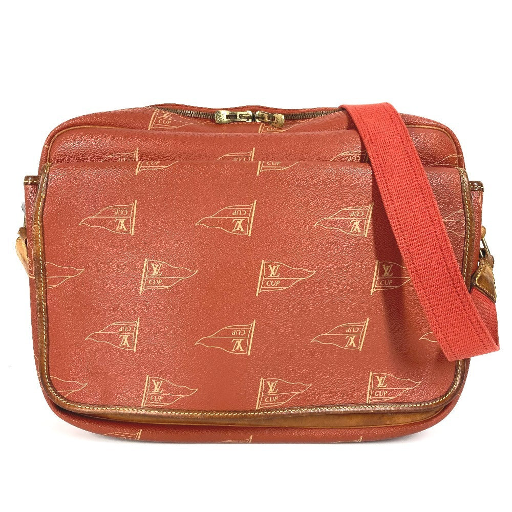 LOUIS VUITTON M80028 LVCUP Louis Vuitton Cup Calvi Bag Crossbody Flap Messenger Bag Shoulder Bag Canvas Unisex Abogany Orange