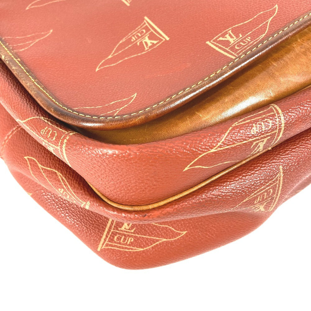LOUIS VUITTON M80028 LVCUP Louis Vuitton Cup Calvi Bag Crossbody Flap Messenger Bag Shoulder Bag Canvas Unisex Abogany Orange