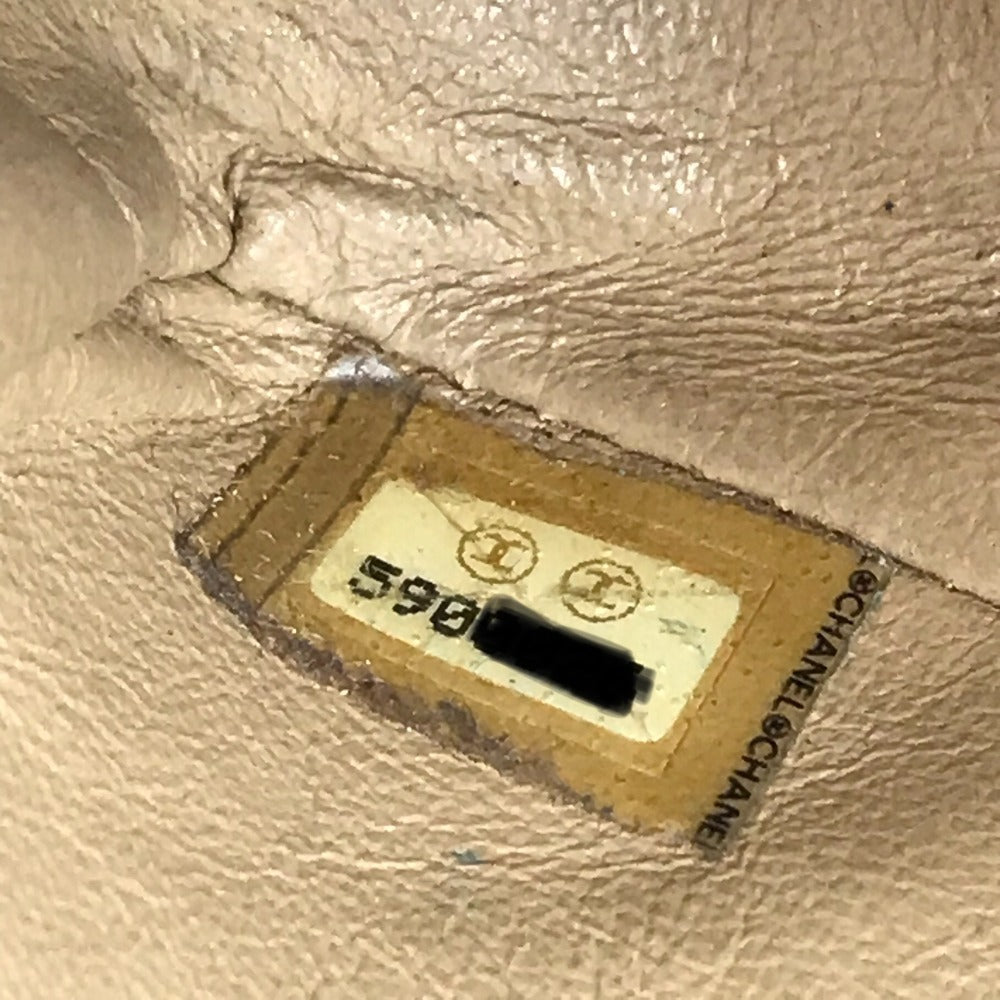 CHANEL マトラッセ 25 マトラッセ25 カバン 肩掛け チェーン ショルダーバッグ コットン レディース ベージュ