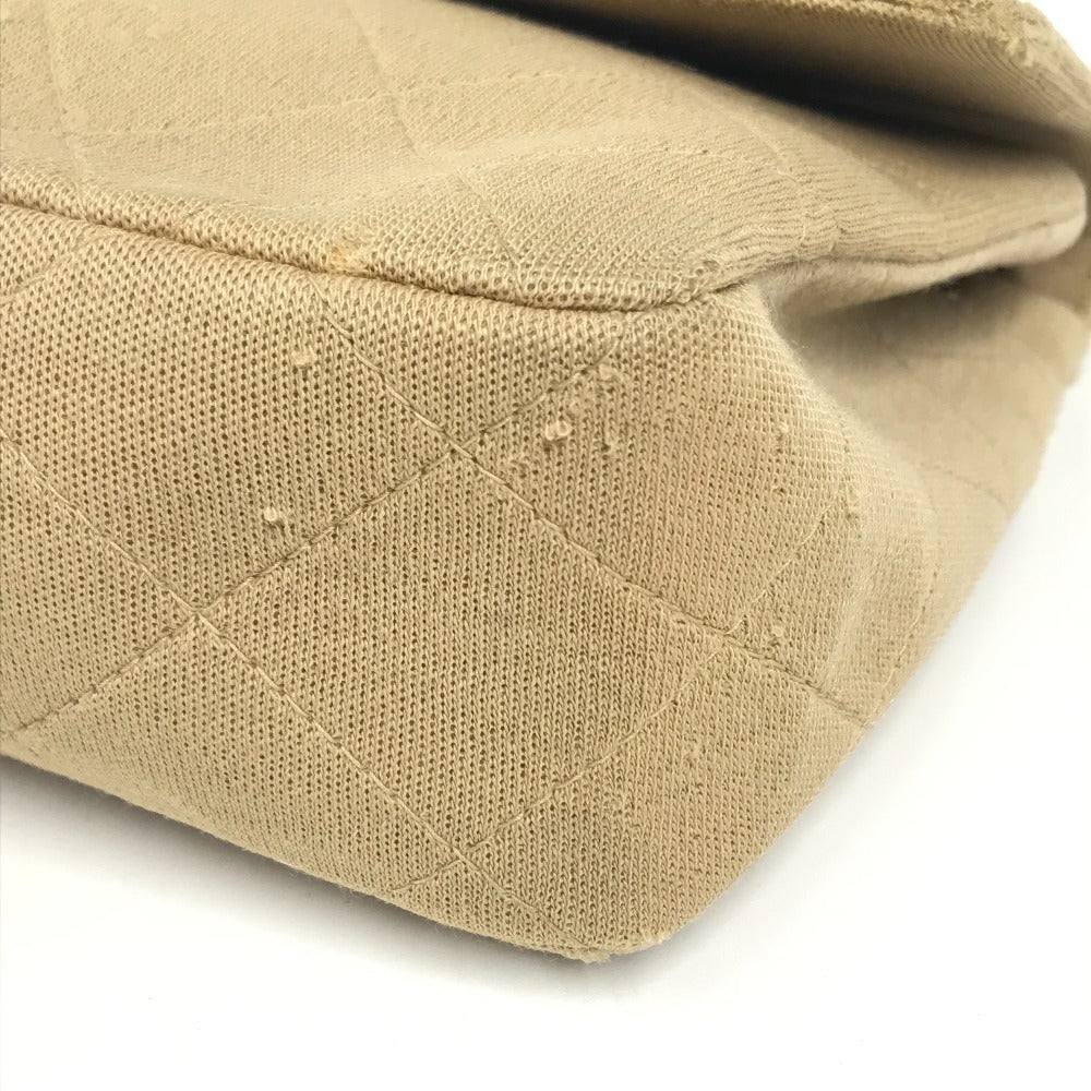 CHANEL マトラッセ 25 マトラッセ25 カバン 肩掛け チェーン ショルダーバッグ コットン レディース ベージュ