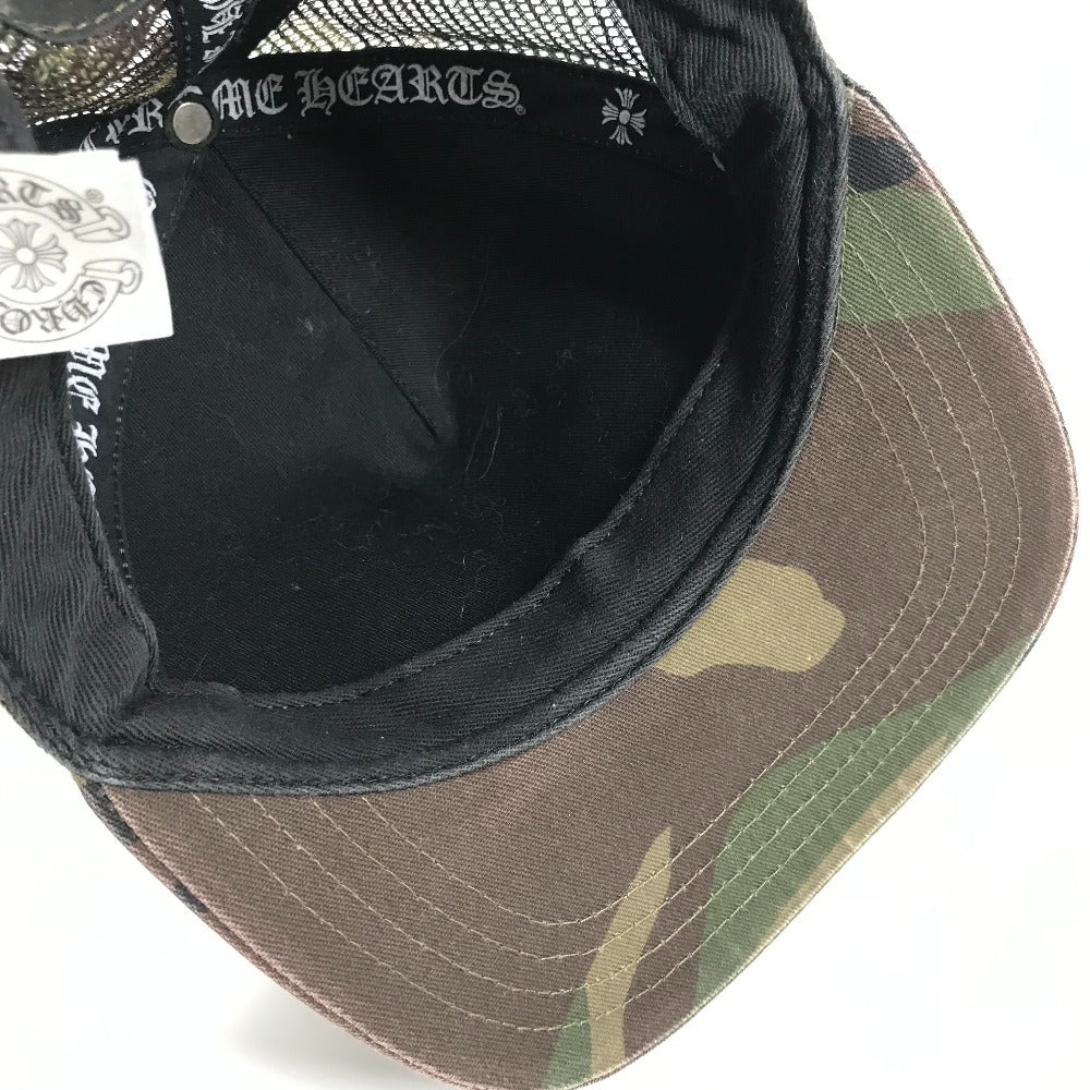 CHROME HEARTS カモフラ 迷彩 ロゴ FUCK 帽子 キャップ帽 ベースボール メッシュ キャップ コットン ユニセックス カーキ
