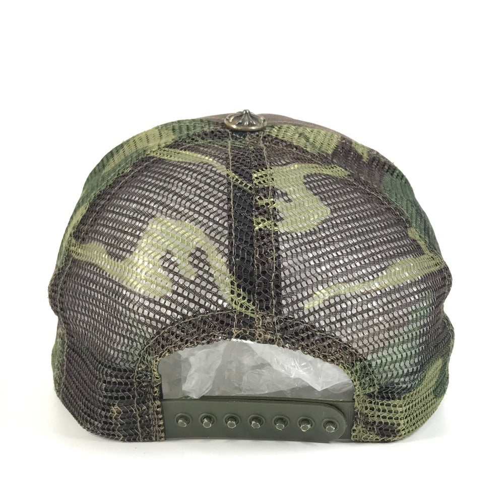 CHROME HEARTS カモフラ 迷彩 ロゴ FUCK 帽子 キャップ帽 ベースボール メッシュ キャップ コットン ユニセックス カーキ