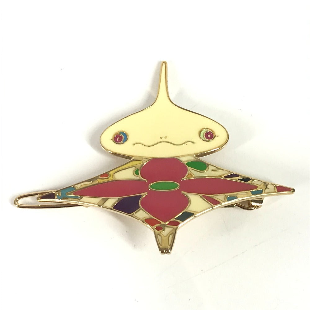 LOUIS VUITTON M92595 村上隆 パンダ オニオンヘッド フラワーハットマン ヘアピン 3点セット アクセサリー バレッタ メタル ユニセックス マルチカラー