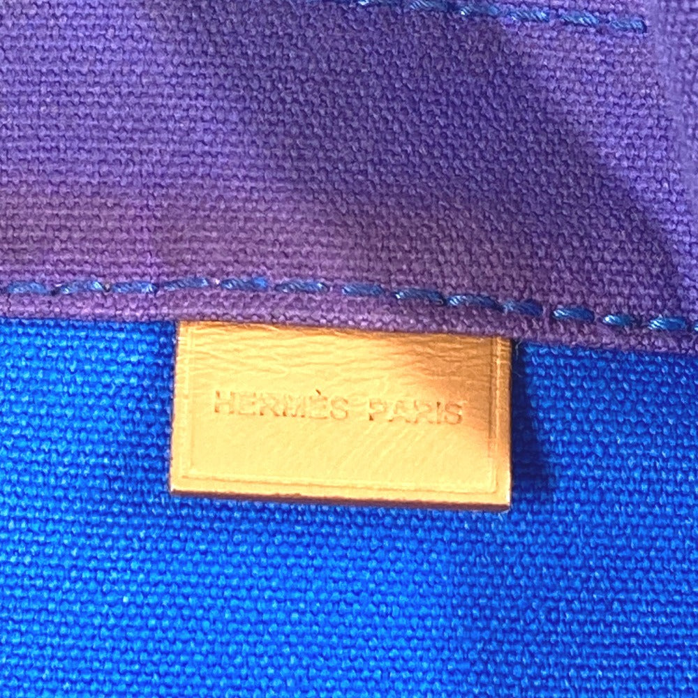 HERMES Sack Baga GM Sack Baga GM Bag Tote Bag Handbag Canvas Women's Blue with HERMES Pouch