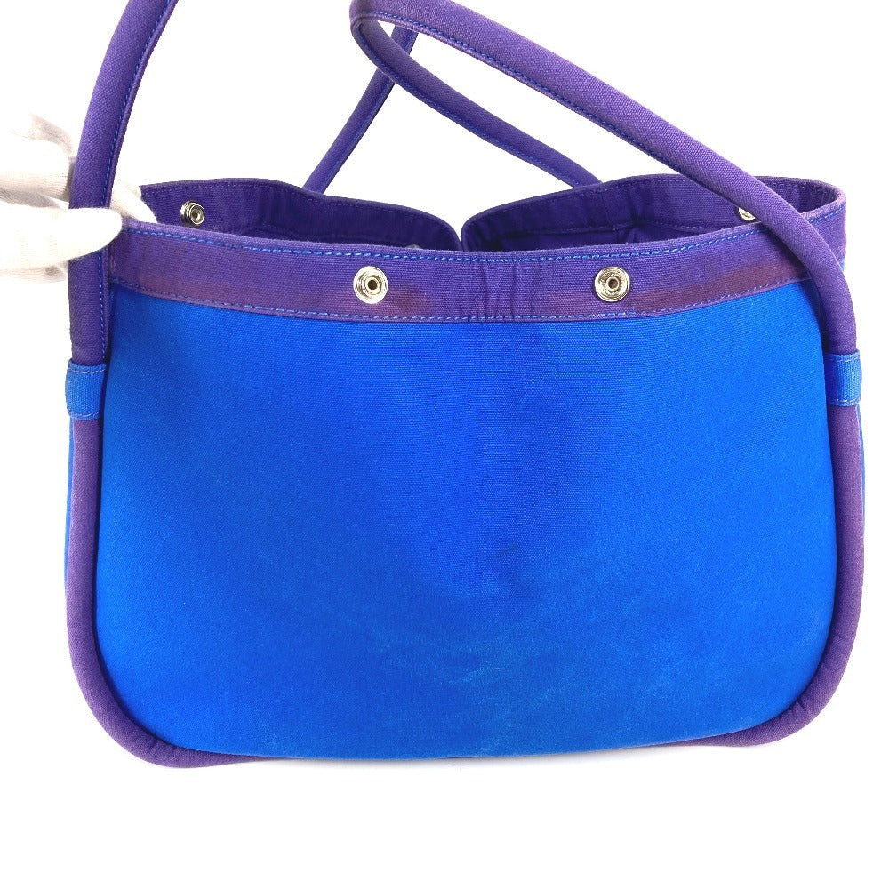 HERMES Sack Baga GM Sack Baga GM Bag Tote Bag Handbag Canvas Women's Blue with HERMES Pouch