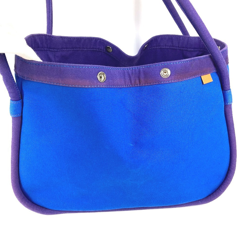 HERMES Sack Baga GM Sack Baga GM Bag Tote Bag Handbag Canvas Women's Blue with HERMES Pouch