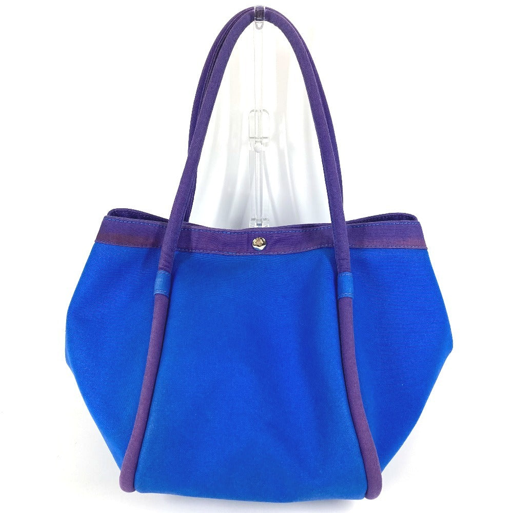 HERMES Sack Baga GM Sack Baga GM Bag Tote Bag Handbag Canvas Women's Blue with HERMES Pouch
