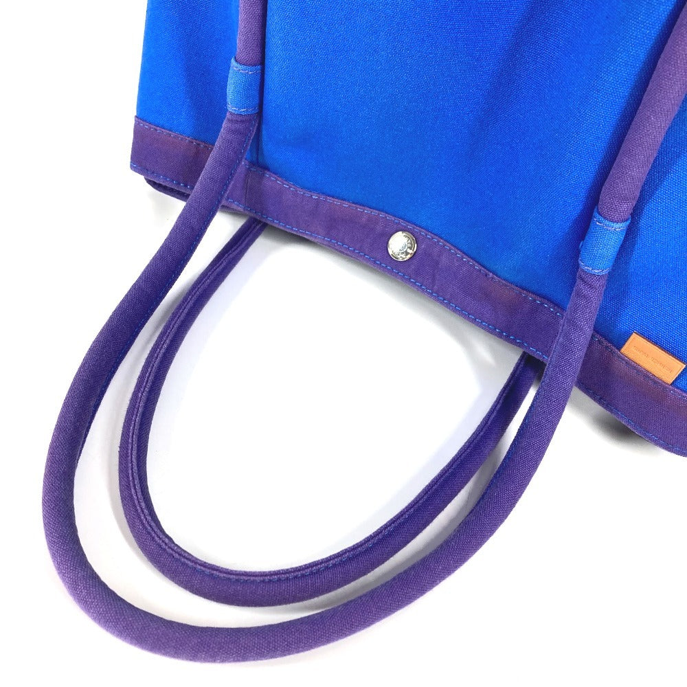 HERMES Sack Baga GM Sack Baga GM Bag Tote Bag Handbag Canvas Women's Blue with HERMES Pouch