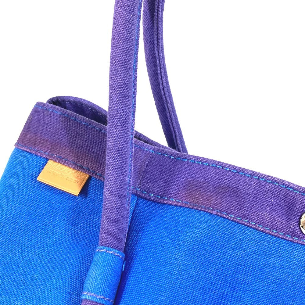 HERMES Sack Baga GM Sack Baga GM Bag Tote Bag Handbag Canvas Women's Blue with HERMES Pouch