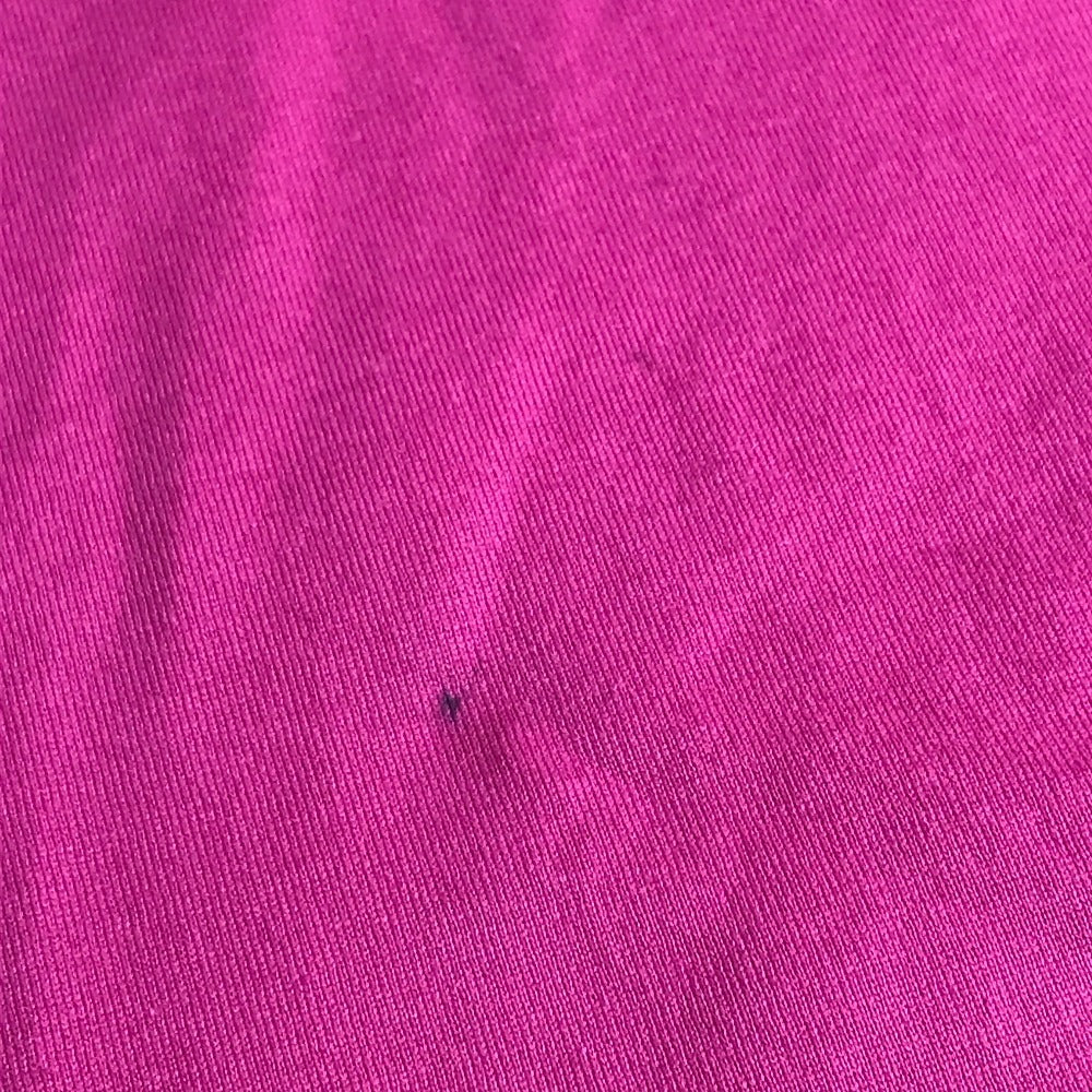 HERMES 刺繍入れ モザイク Hロゴ ポケット アパレル Tシャツワンピース ラウンドネック ワンピース コットン レディース ピンク