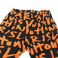 LOUIS VUITTON Unknown Monogram Graffiti Bottoms Pants All-Over Print Nylon Pants Women's Orange