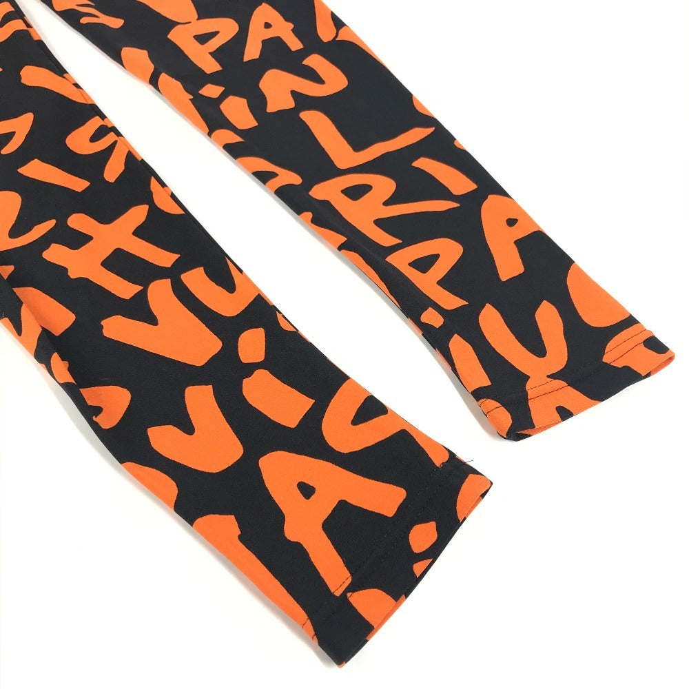 LOUIS VUITTON Unknown Monogram Graffiti Bottoms Pants All-Over Print Nylon Pants Women's Orange
