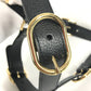 GUCCI 695253 GG Pet Harness for Dogs, Perfect for Walking, Dogs, Leather, Unisex, Black