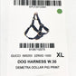 GUCCI 695253 GG Pet Harness for Dogs, Perfect for Walking, Dogs, Leather, Unisex, Black