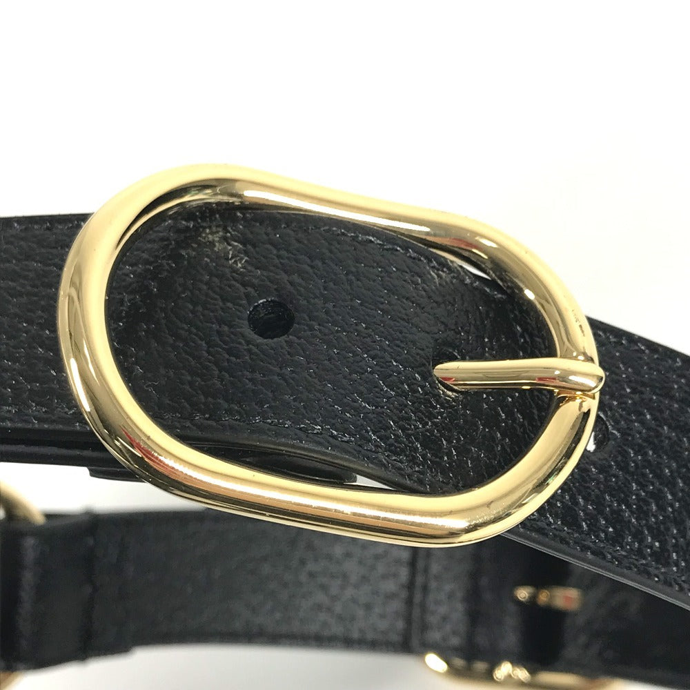 GUCCI 695253 GG Pet Harness for Dogs, Perfect for Walking, Dogs, Leather, Unisex, Black