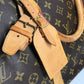 LOUIS VUITTON M41424 Monogram Keepall 55 Travel Bag, Handbag, Boston Bag, Monogram Canvas, Unisex, Brown