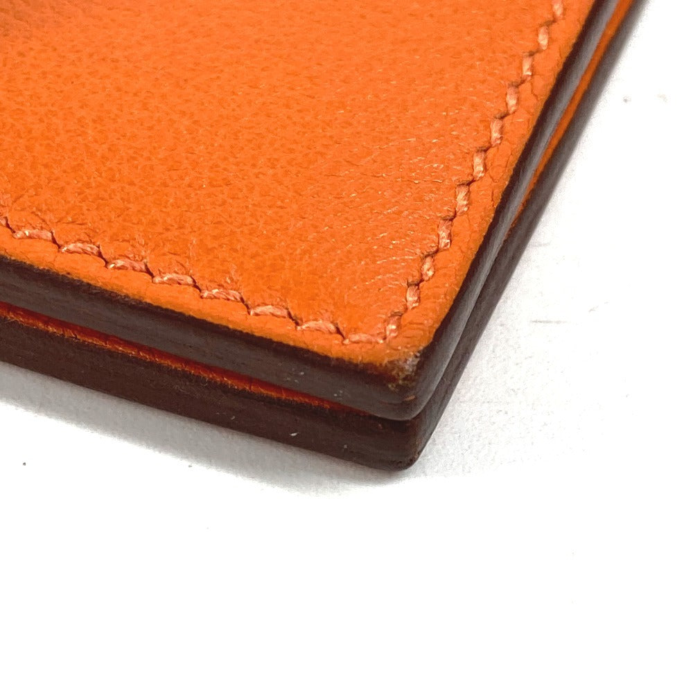 HERMES ジップザック コンパクトウォレット 2つ折り財布 スイフト ユニセックス オレンジ