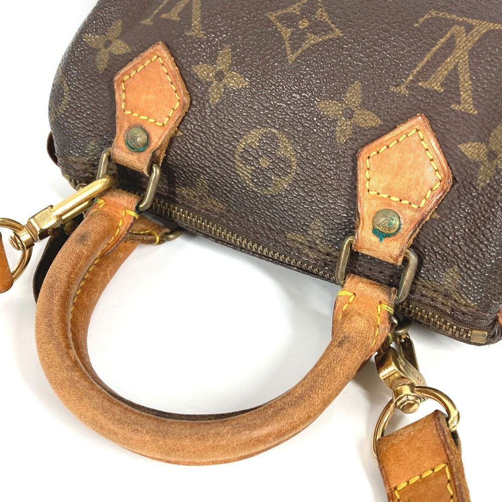 LOUIS VUITTON M41534 モノグラム ミニ・スピーディ ミニスピーディ カバン 2WAYバッグ ポシェット ハンドバッグ ショルダーバッグ モノグラムキャンバス ユニセックス ブラウン