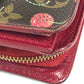 LOUIS VUITTON M95005 Monogram Cherry Compact Zip Wallet by Takashi Murakami, a compact bi-fold wallet in Monogram Cherry canvas, unisex, brown