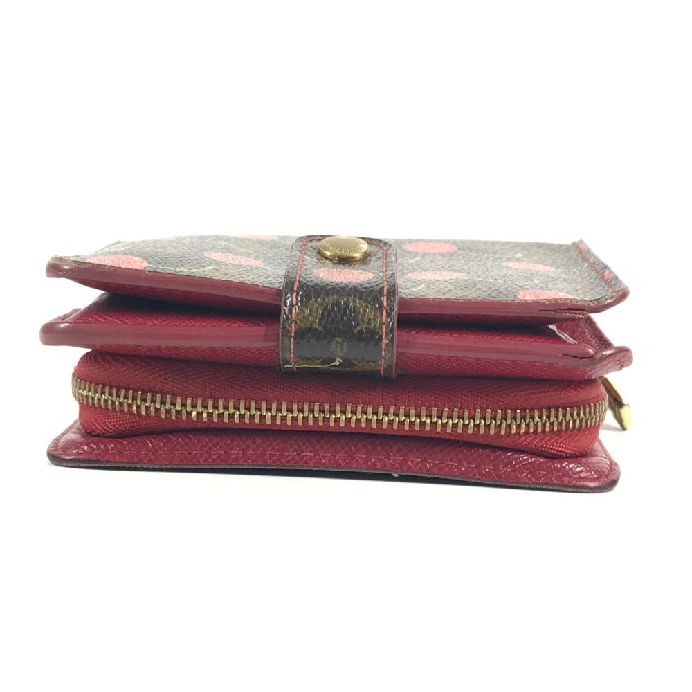 LOUIS VUITTON M95005 Monogram Cherry Compact Zip Wallet by Takashi Murakami, a compact bi-fold wallet in Monogram Cherry canvas, unisex, brown