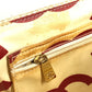 CHANEL Double Chain with Phone Pouch, Logo Matelasse Quilted Shoulder Tote Bag, Plastic Chain, Linen, Women's, White
