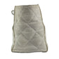 CHANEL Double Chain with Phone Pouch, Logo Matelasse Quilted Shoulder Tote Bag, Plastic Chain, Linen, Women's, White