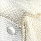 CHANEL Double Chain with Phone Pouch, Logo Matelasse Quilted Shoulder Tote Bag, Plastic Chain, Linen, Women's, White