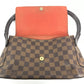 LOUIS VUITTON N51158 Damier Mini Looping Handbag Flap SPO Special Order Shoulder Bag/Tote Bag Damier Canvas Women's Ebene Brown