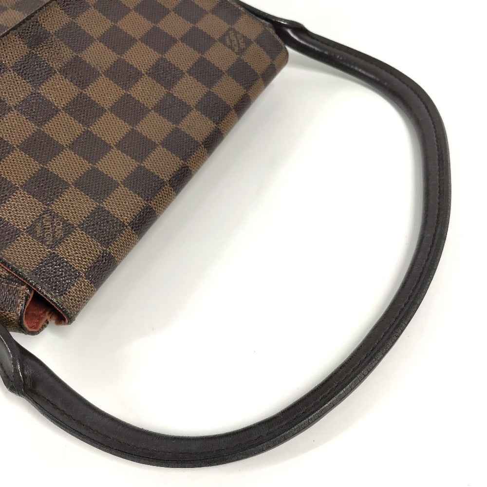 LOUIS VUITTON N51158 Damier Mini Looping Handbag Flap SPO Special Order Shoulder Bag/Tote Bag Damier Canvas Women's Ebene Brown