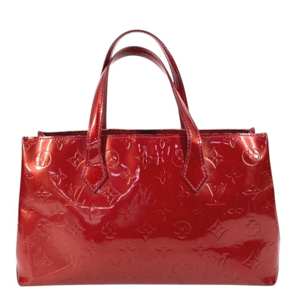 LOUIS VUITTON M93642 Monogram Vernis Wilshire PM Wilshire PM Bag Handbag Tote Bag Monogram Vernis Canvas Ladies Pomme d'Amour Red