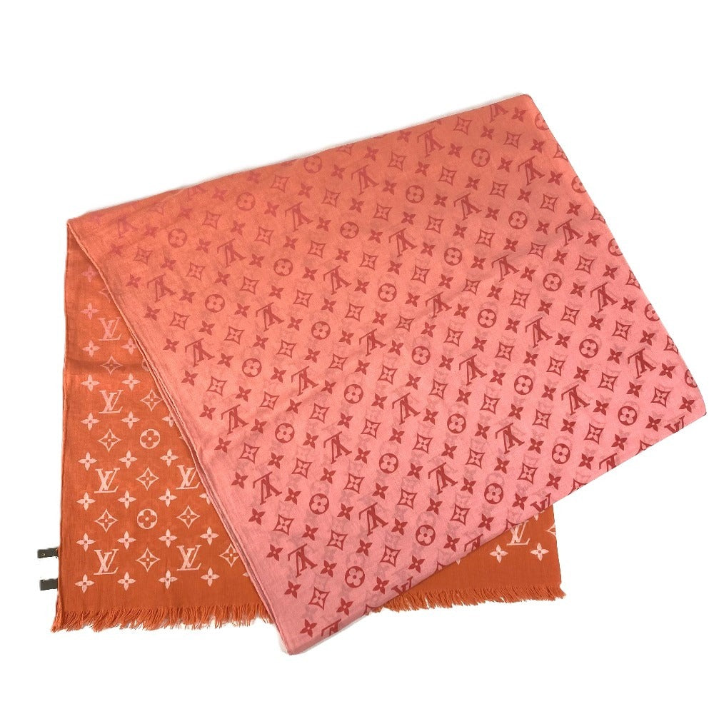 LOUIS VUITTON M70508 ストール エトールモノグラムサンライズ フリンジ マフラー グラデーション ショール ユニセックス オレンジ
