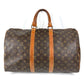 LOUIS VUITTON M41428 モノグラム キーポル45 キーポル45 旧型 カバン 旅行バッグ トラベルバッグ ハンドバッグ ボストンバッグ モノグラムキャンバス ユニセックス ブラウン