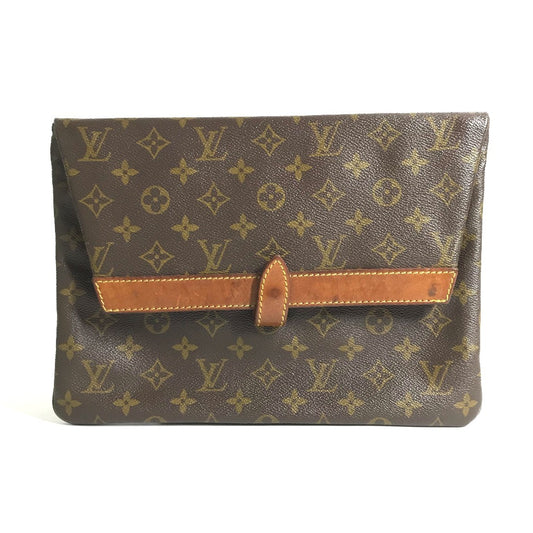 LOUIS VUITTON M51805 モノグラム ヴィンテージ ポシェットプリアント カバン 書類バッグ フラップ セカンドバッグ クラッチバッグ モノグラムキャンバス ユニセックス ブラウン