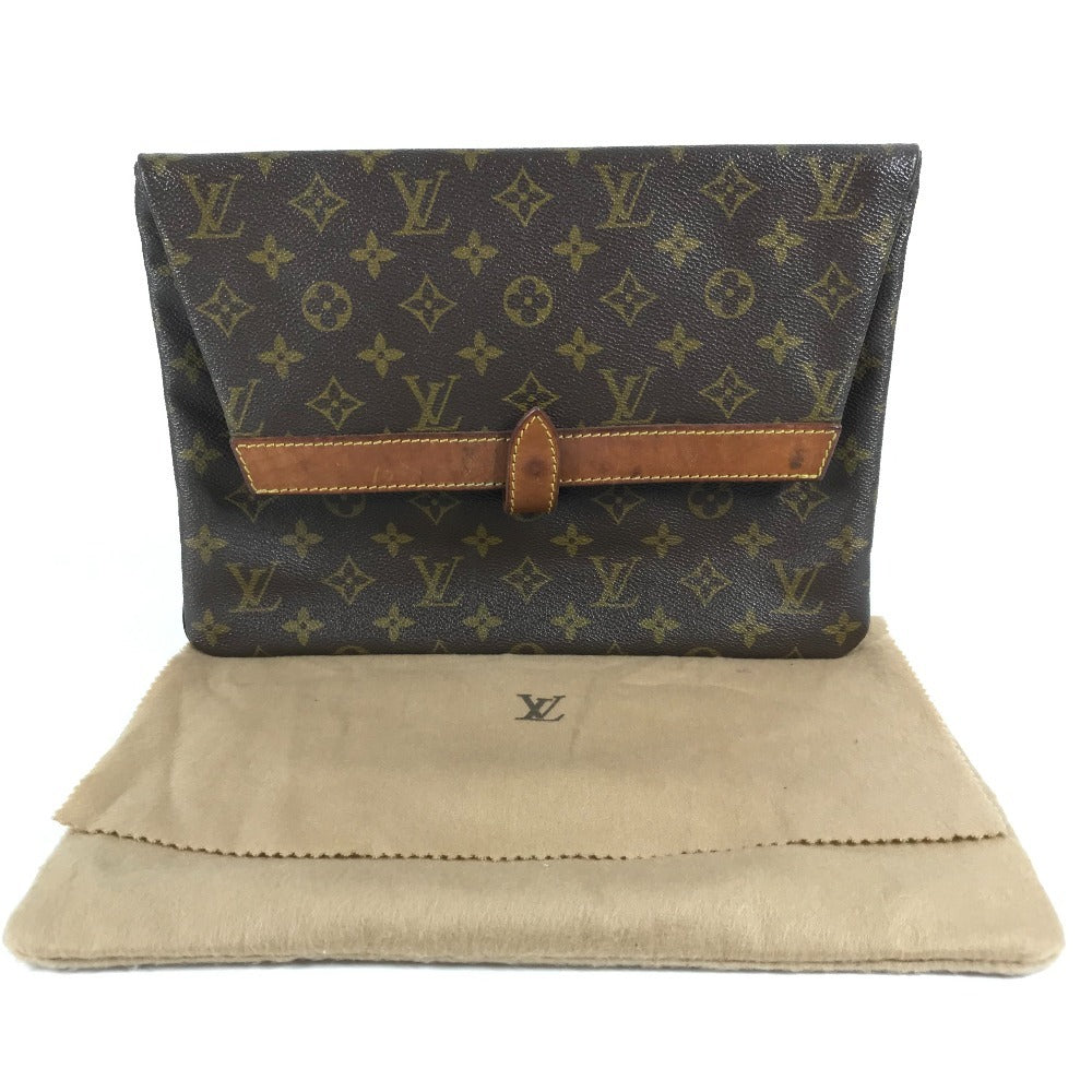LOUIS VUITTON M51805 モノグラム ヴィンテージ ポシェットプリアント カバン 書類バッグ フラップ セカンドバッグ クラッチバッグ モノグラムキャンバス ユニセックス ブラウン