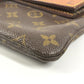 LOUIS VUITTON M51805 モノグラム ヴィンテージ ポシェットプリアント カバン 書類バッグ フラップ セカンドバッグ クラッチバッグ モノグラムキャンバス ユニセックス ブラウン