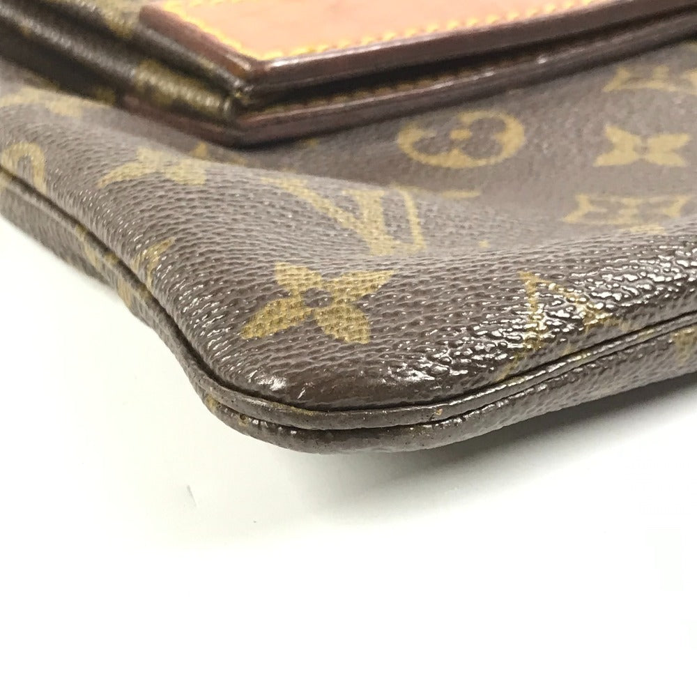 LOUIS VUITTON M51805 モノグラム ヴィンテージ ポシェットプリアント カバン 書類バッグ フラップ セカンドバッグ クラッチバッグ モノグラムキャンバス ユニセックス ブラウン