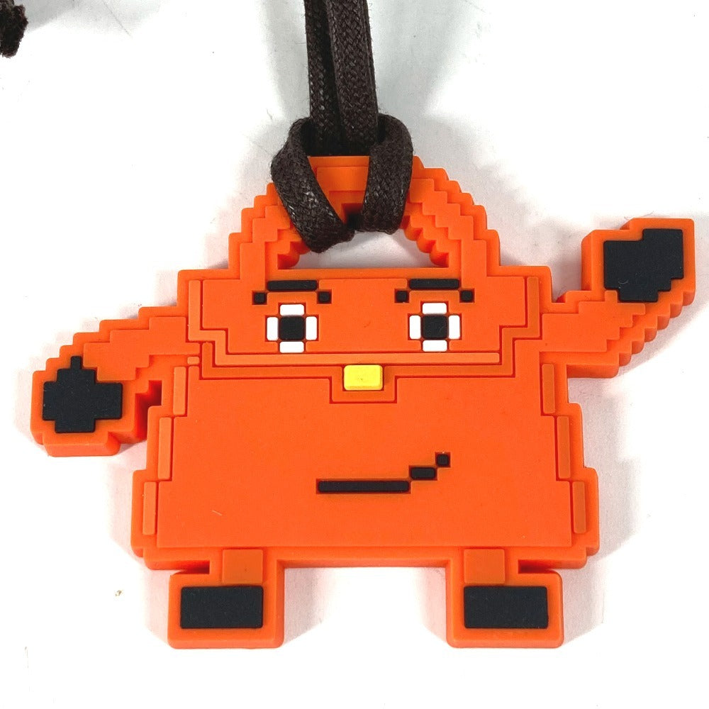 HERMES ケリードール バッグチャーム ストラップ キーホルダー ラバー ユニセックス オレンジ